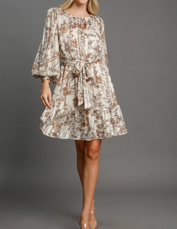Floral Print Mini Dress