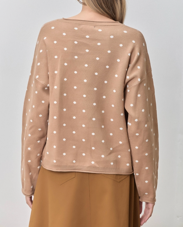 Polka Dot Sweater Pullover