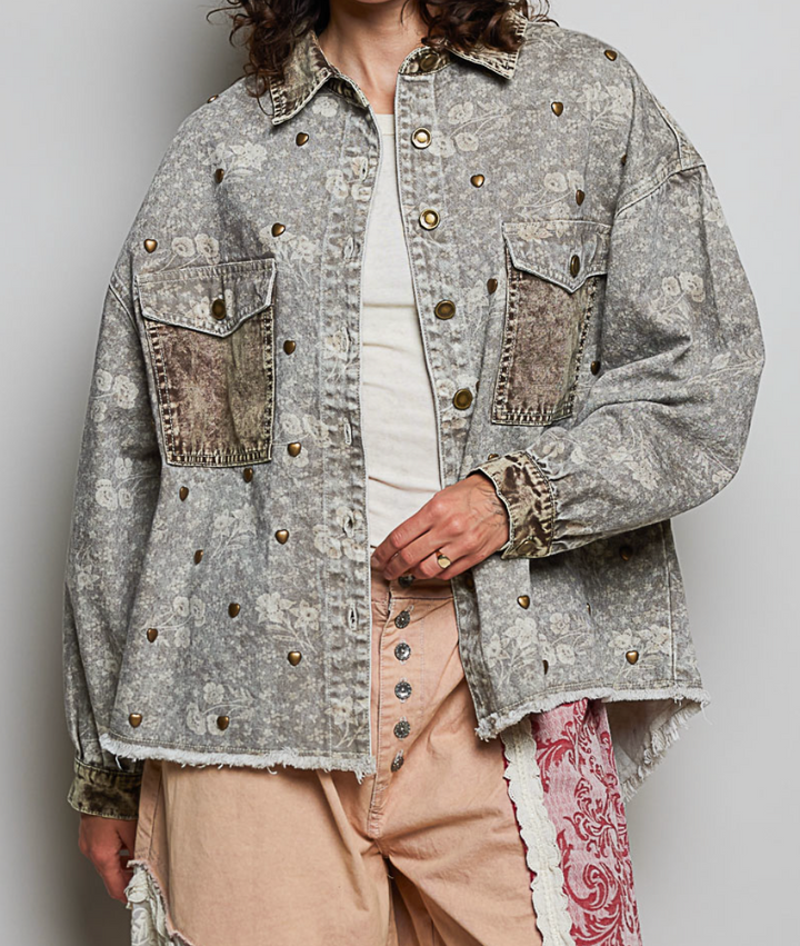 Long Sleeve Shacket Top