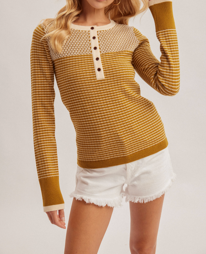Contrast Diamond Thermal Top