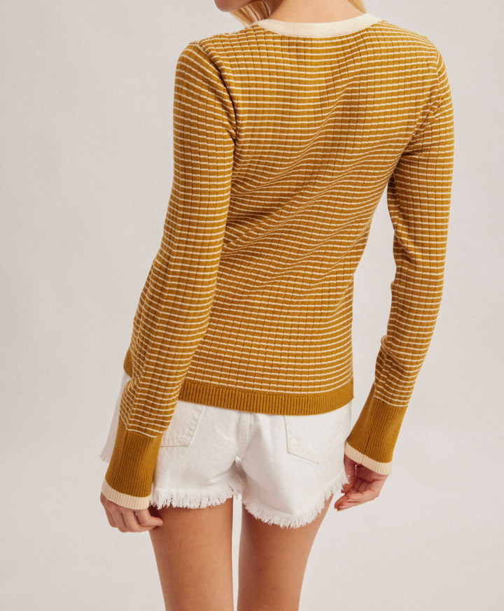 Contrast Diamond Thermal Top