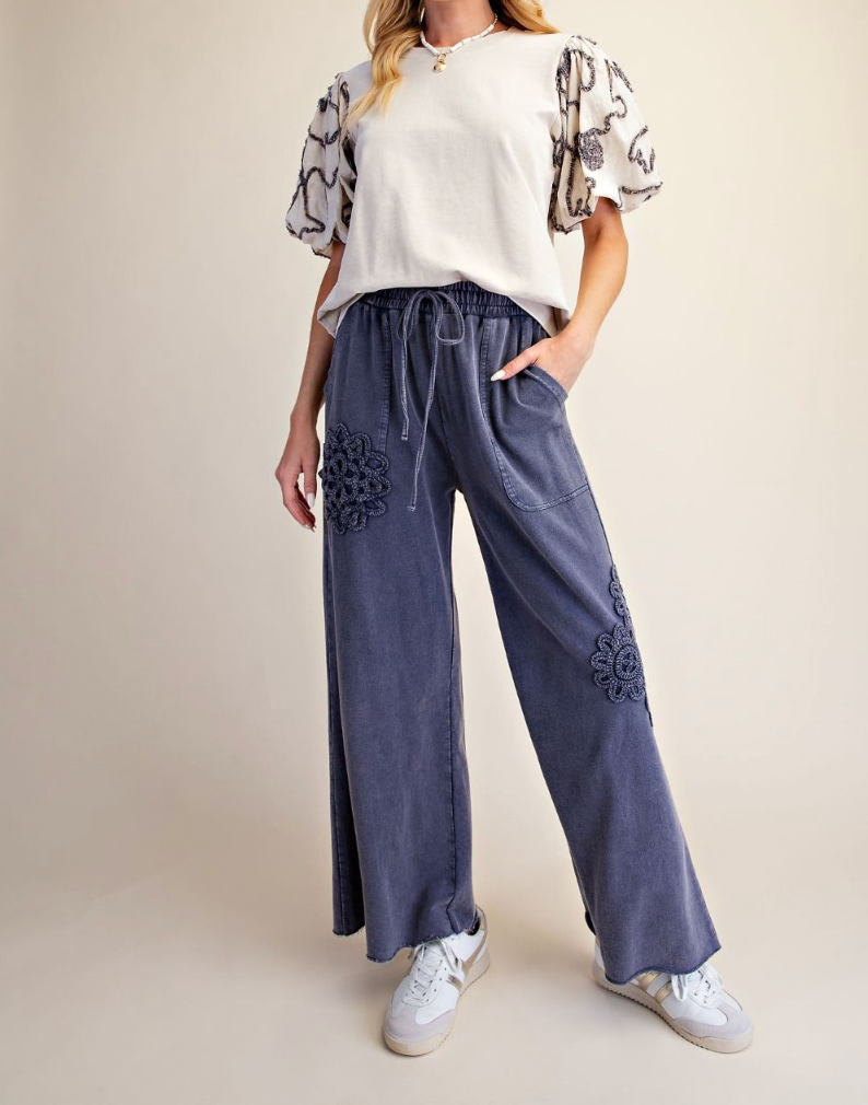 Washed Terry Knit Top