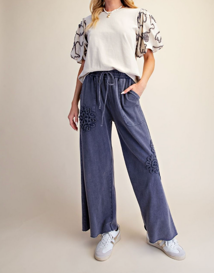Washed Terry Knit Top