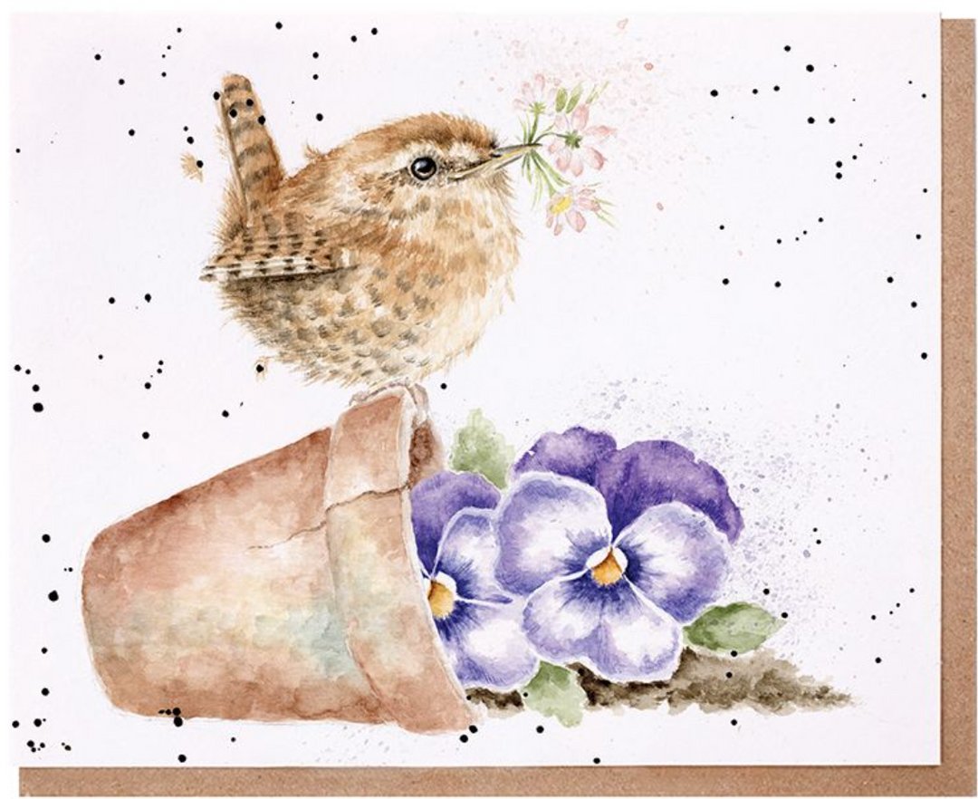 Puffy Bird Blank Inside Card