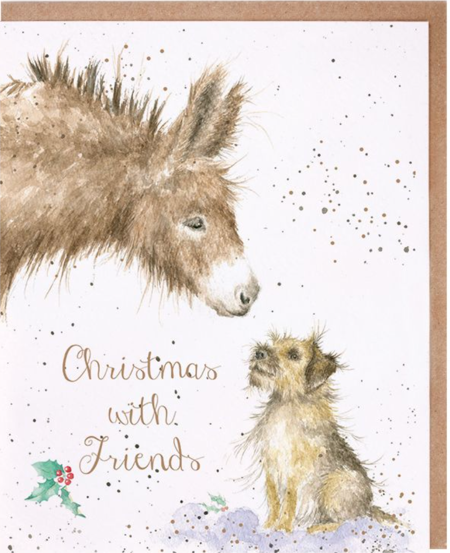 Donkey/Dog Holiday Card