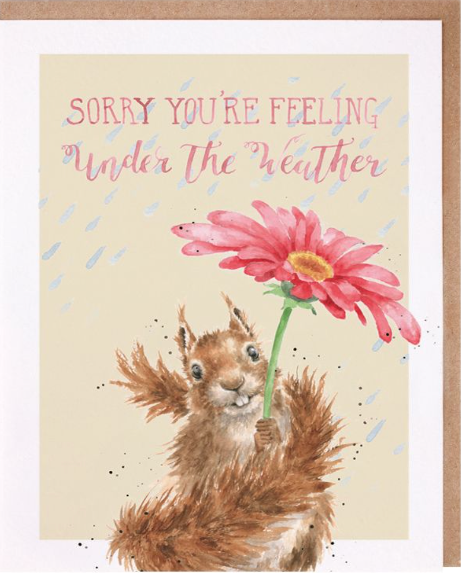Squirrel Get Well Soon Card