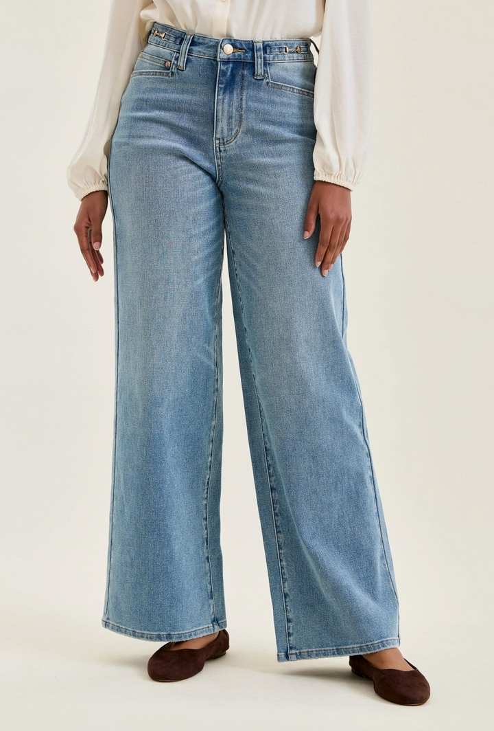 Judy Blue HW Angelina Column w/ Harness Trim