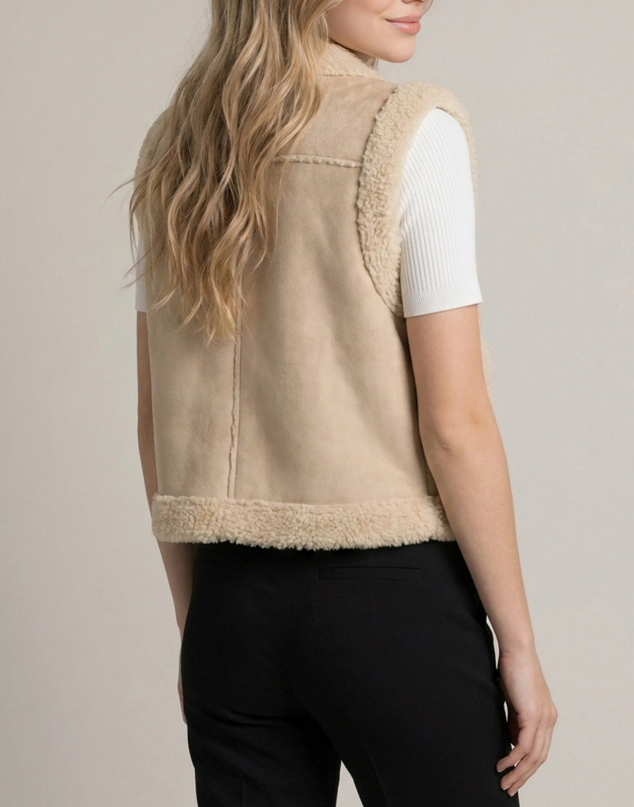 Shearling Short Vest
