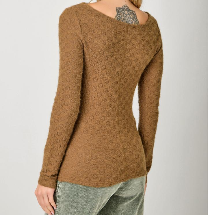 Floral Textured Top