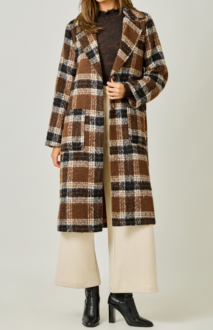 Plaid Long Coat