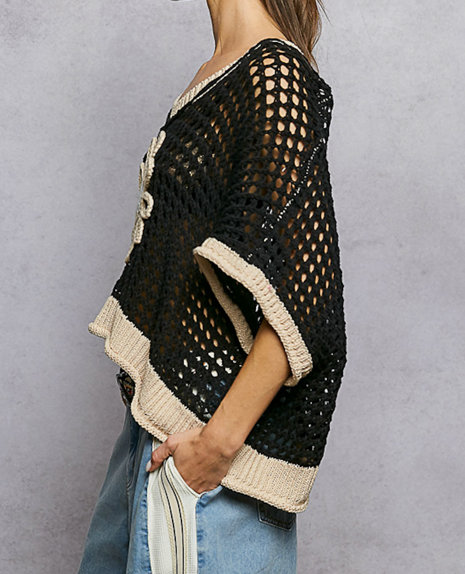 Round Neck Sleeveless Sweater Top