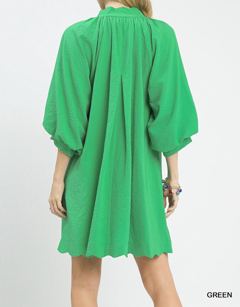 Umgee Women Textured Pocket Mini Dress