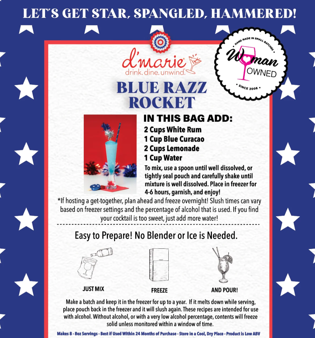 Blue Razz Rocket Cocktail Mix