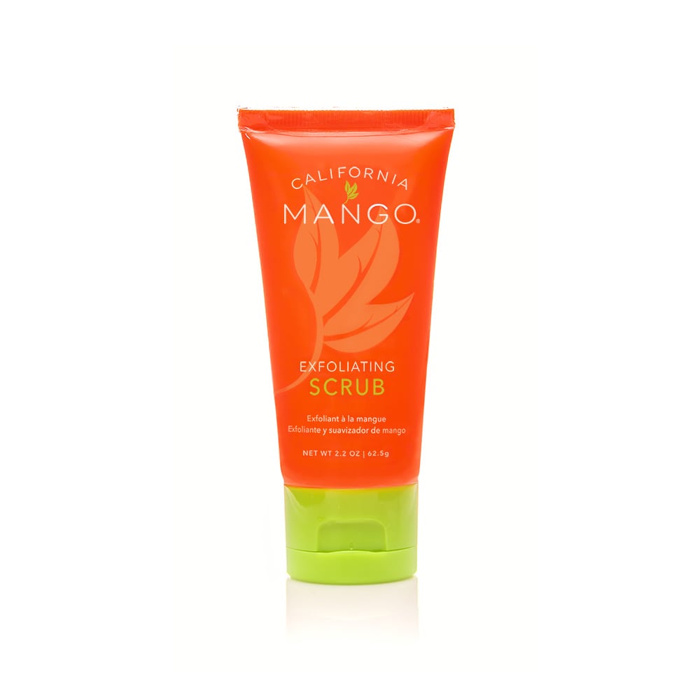 California Mango Exfoliating Scrub 2.2oz in orange tube with green cap
