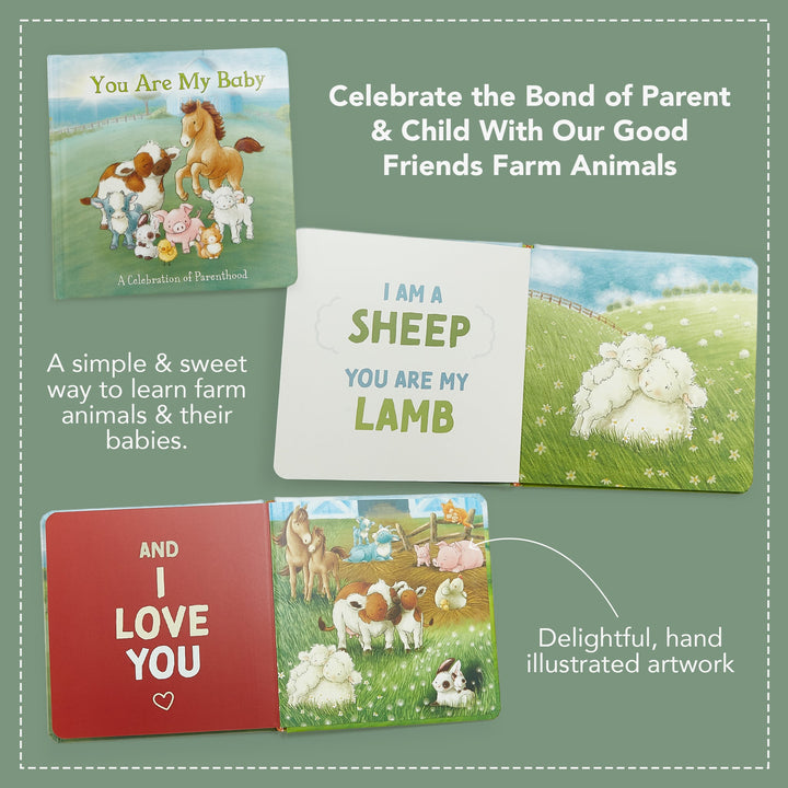 You Are My Baby board book by Bunnies by the Bay featuring farm animals and their babies