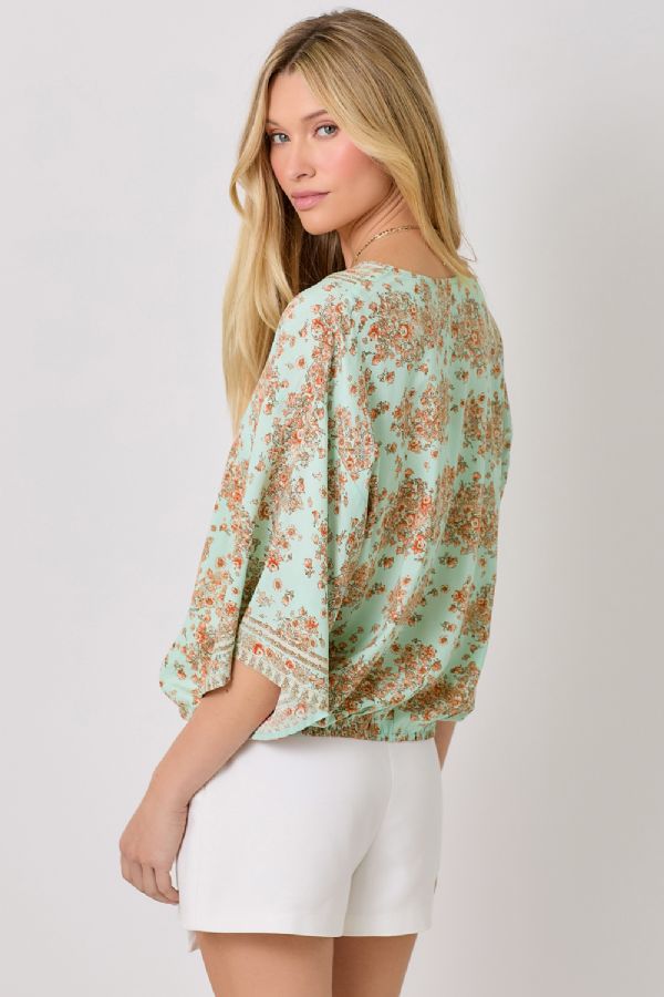 Broder Print Kimono