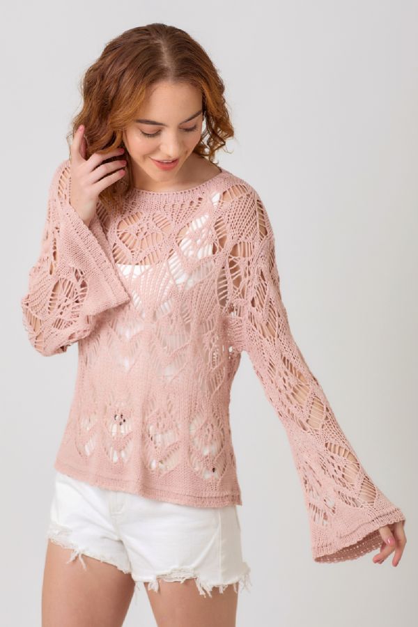 Crochet Knit Top