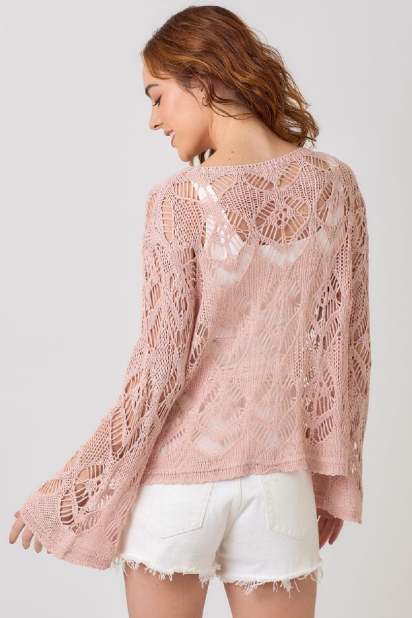 Crochet Knit Top