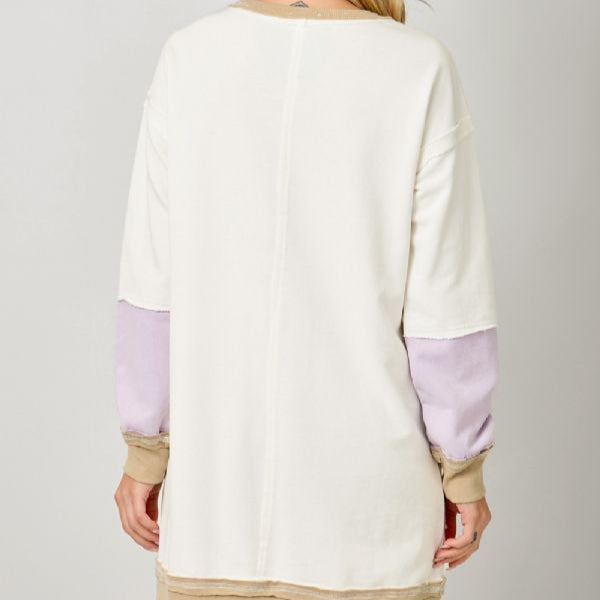 Color Block Long Sweater