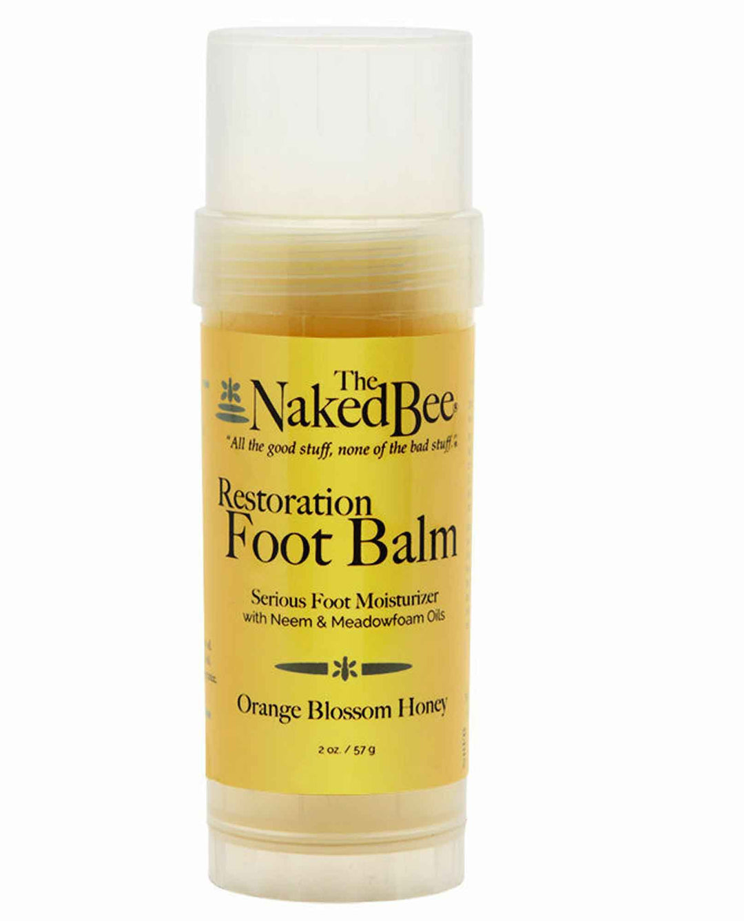 The Naked Bee Orange Blossom Honey Restoration Foot Balm 2oz tube
