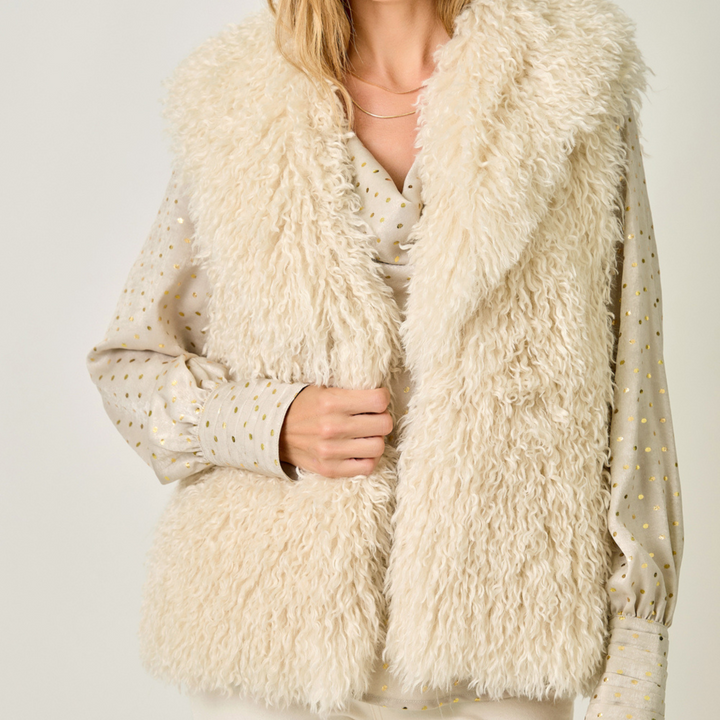 Shaggy Faux Fur Vest