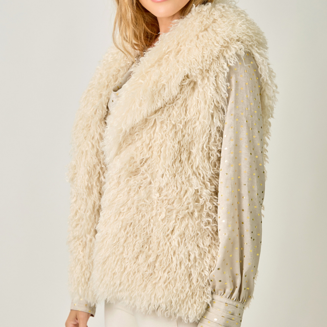 Shaggy Faux Fur Vest