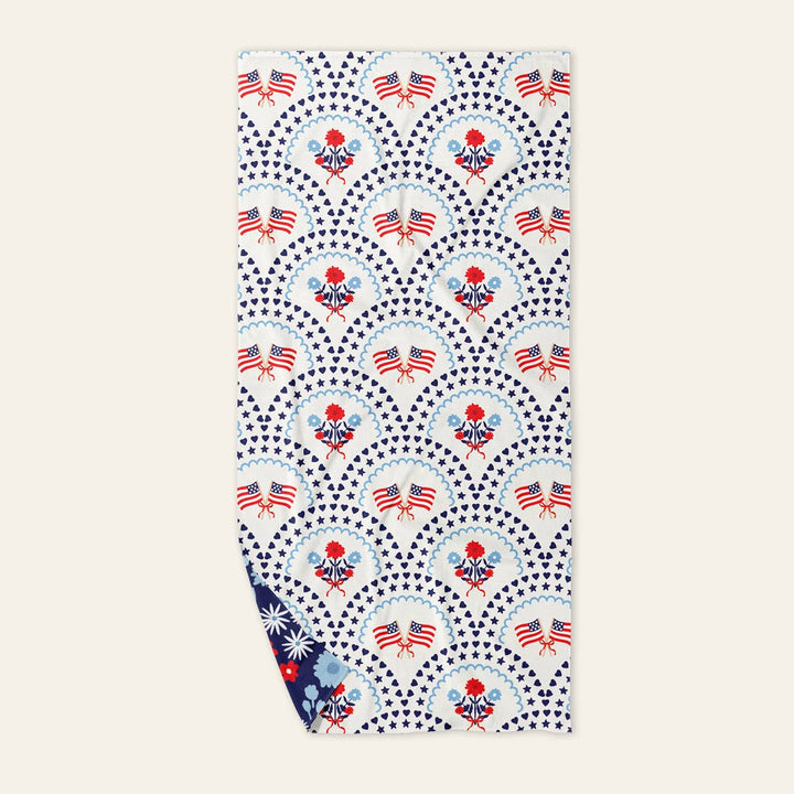 XL Quick-Dry Beach Towel–All-American Darling