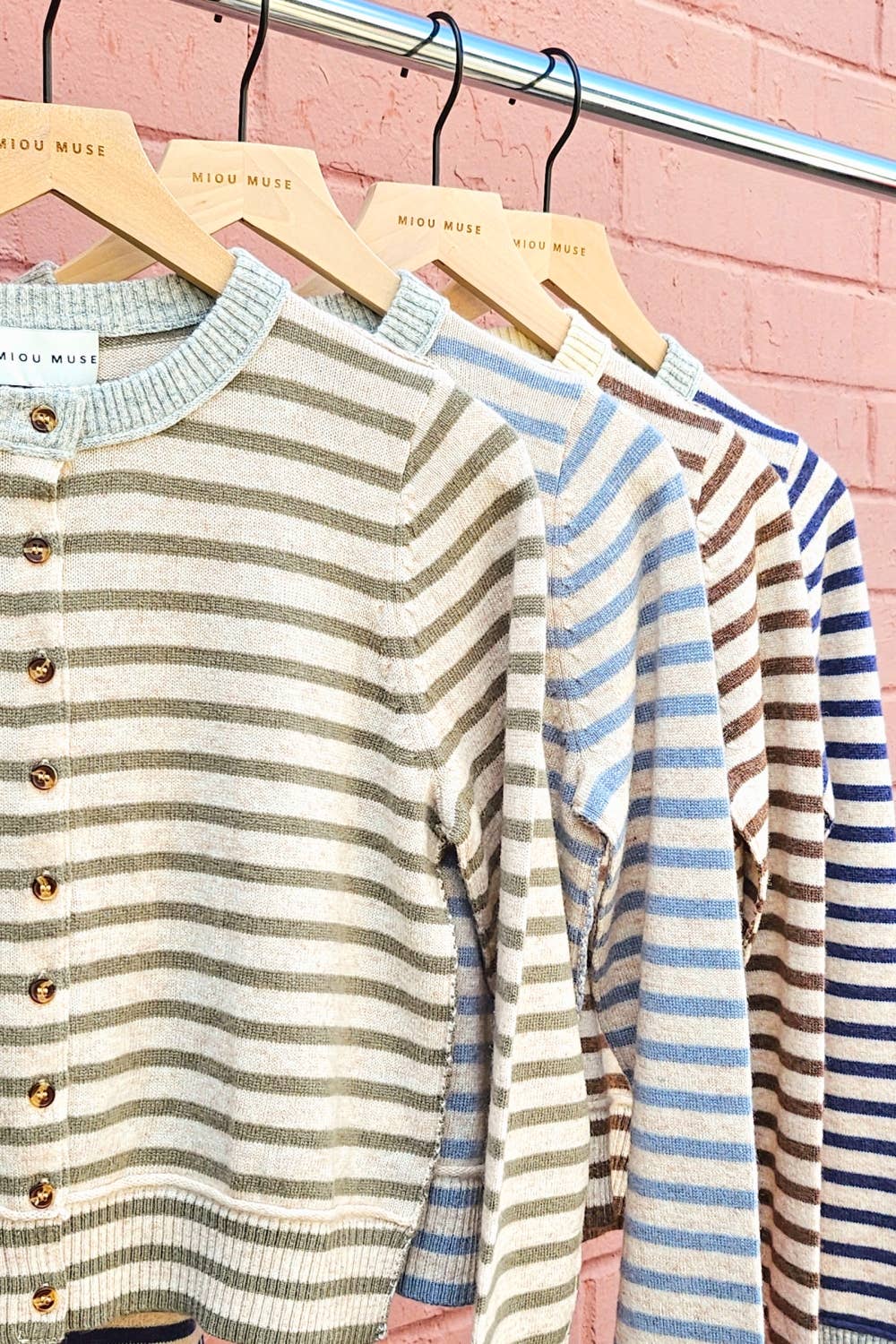 Striped Pattern Cardigan