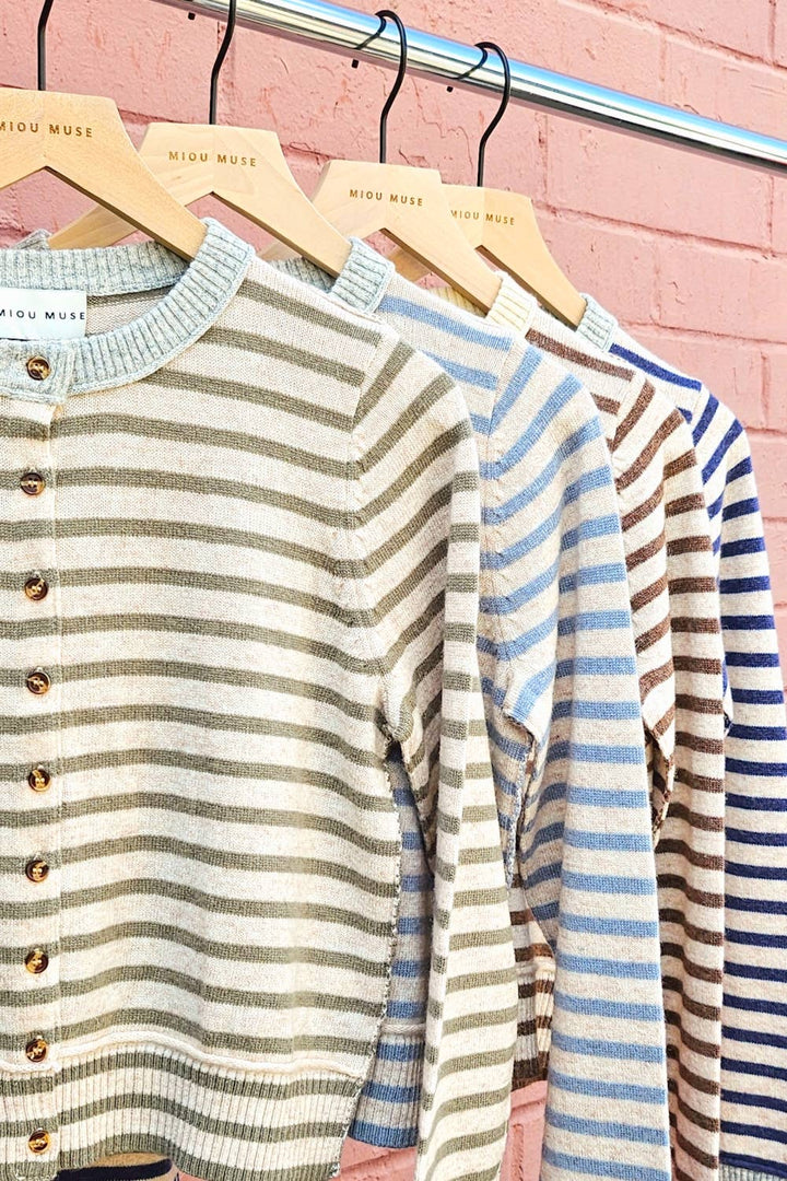 Striped Pattern Cardigan