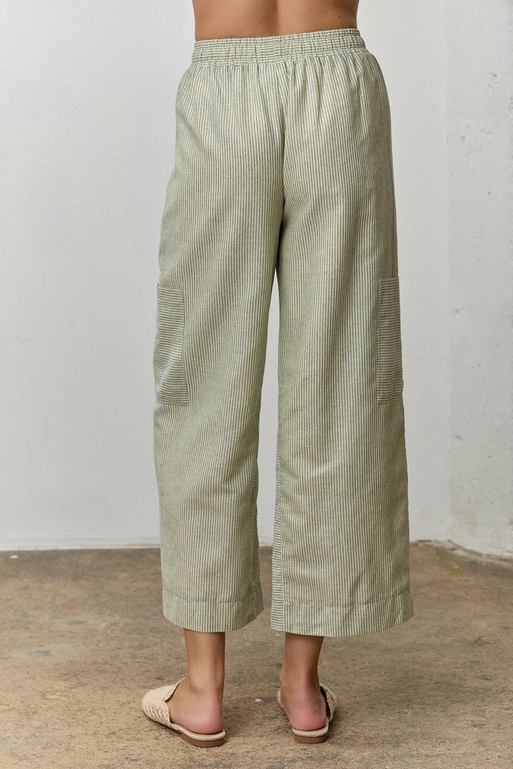 Pinstripe Drawstring Pants