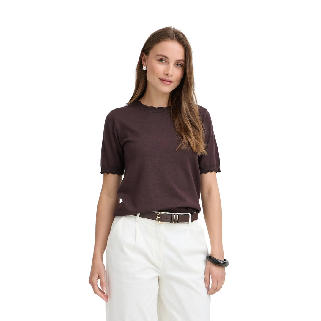 Bymmorla Lurex Short Sleeve Jumper