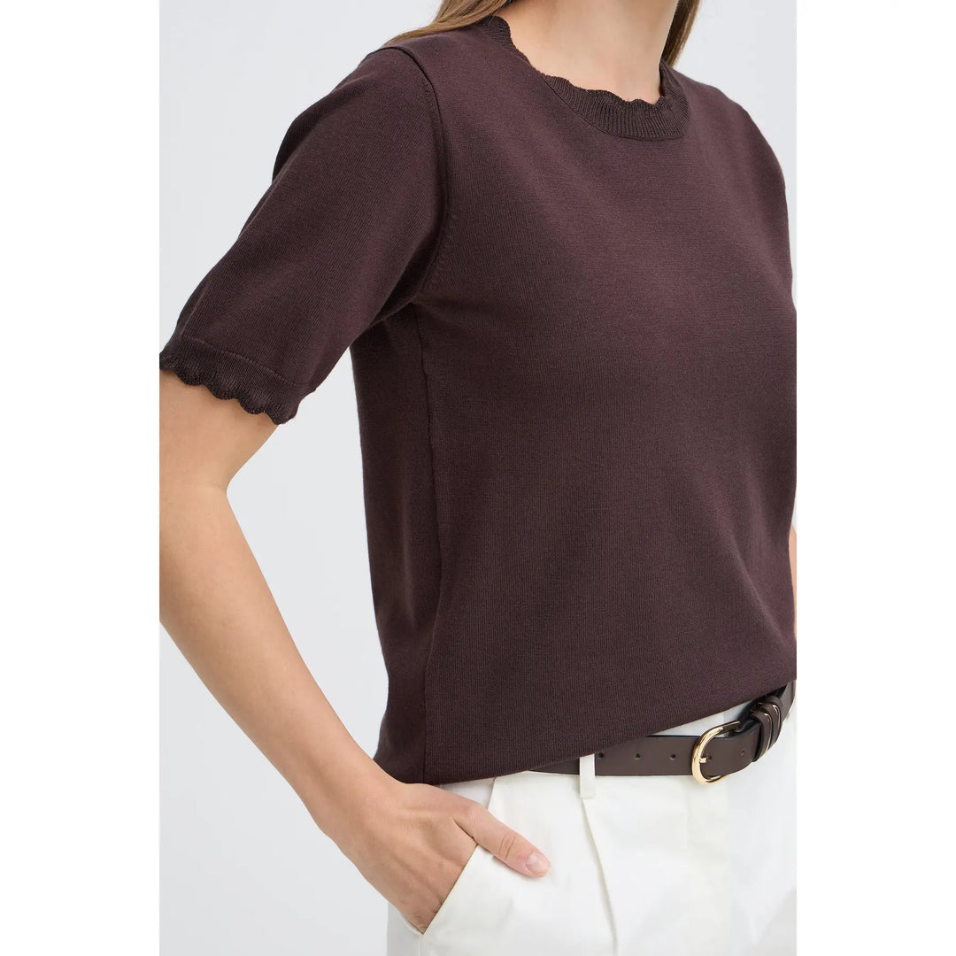 Bymmorla Lurex Short Sleeve Jumper