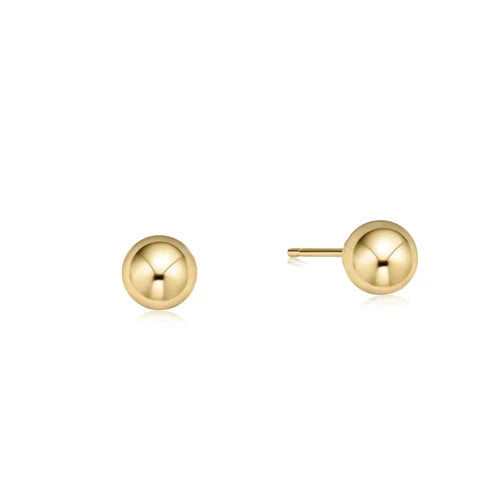 Classic Ball Stud Earring - Gold