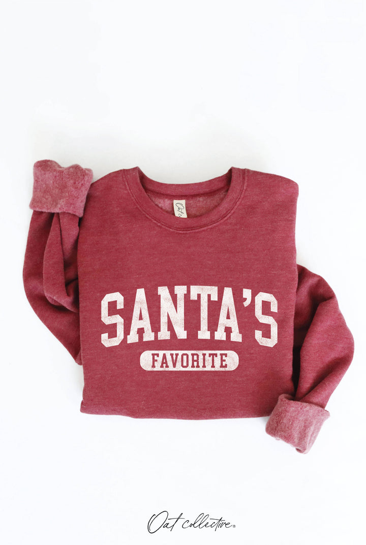 SANTA'S FAVORITE Graphic Sweatshirt