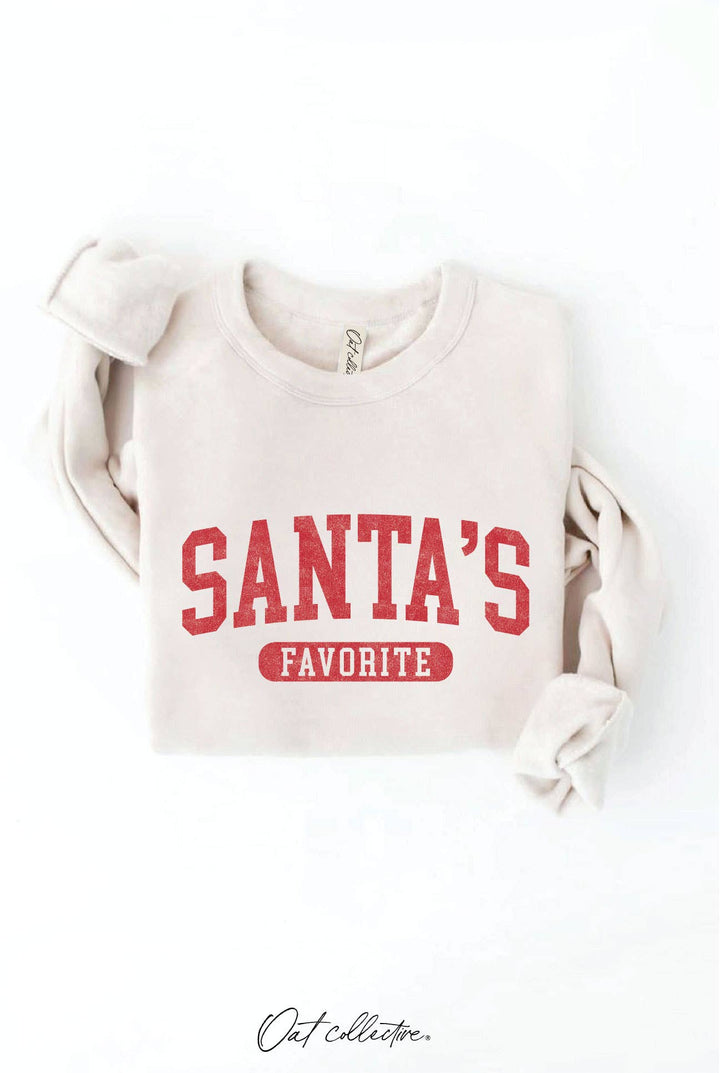 SANTA'S FAVORITE Graphic Sweatshirt