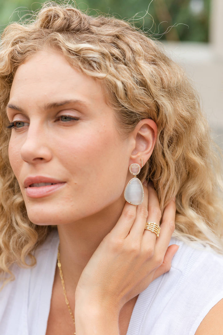 Bold Cat'S Eye Earrings