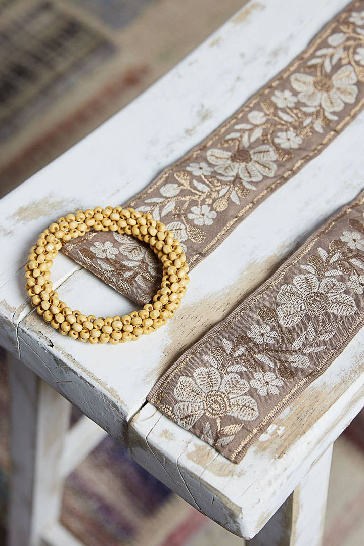 Beaded Floral Belt