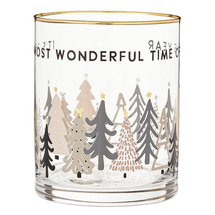 Most Wonderful Time Rocks Glass