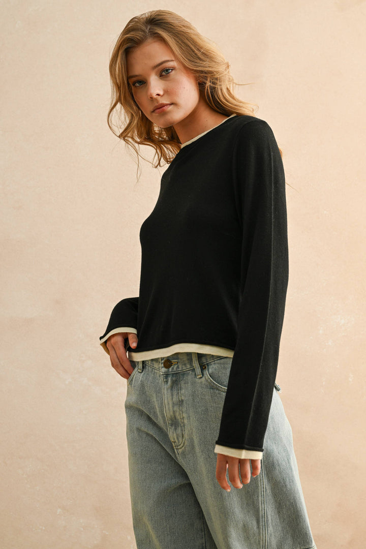 Long Sleeve Knitted Top