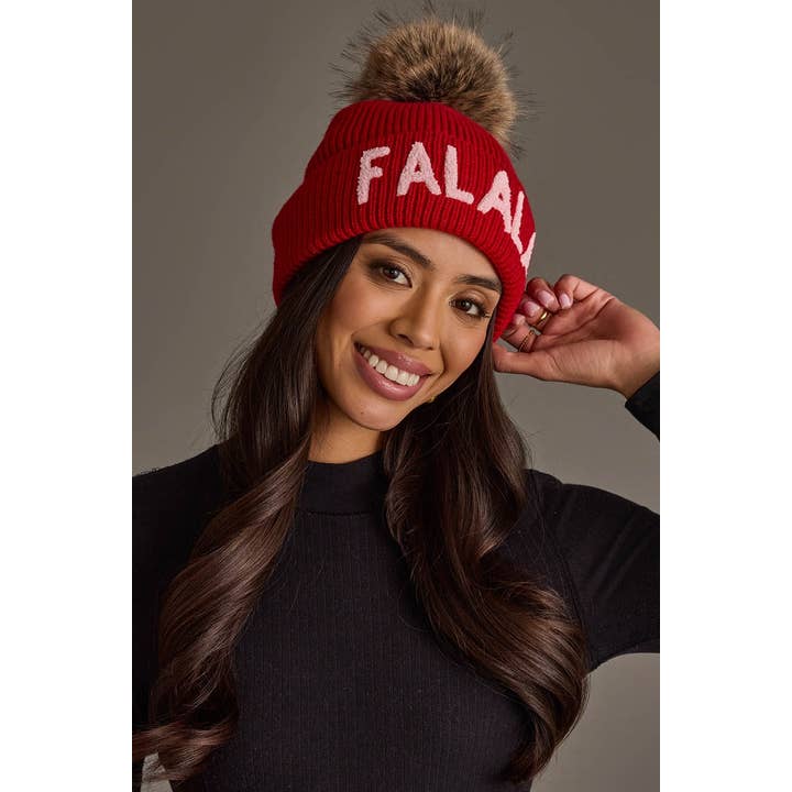 Fa La La Knit Pom Hat