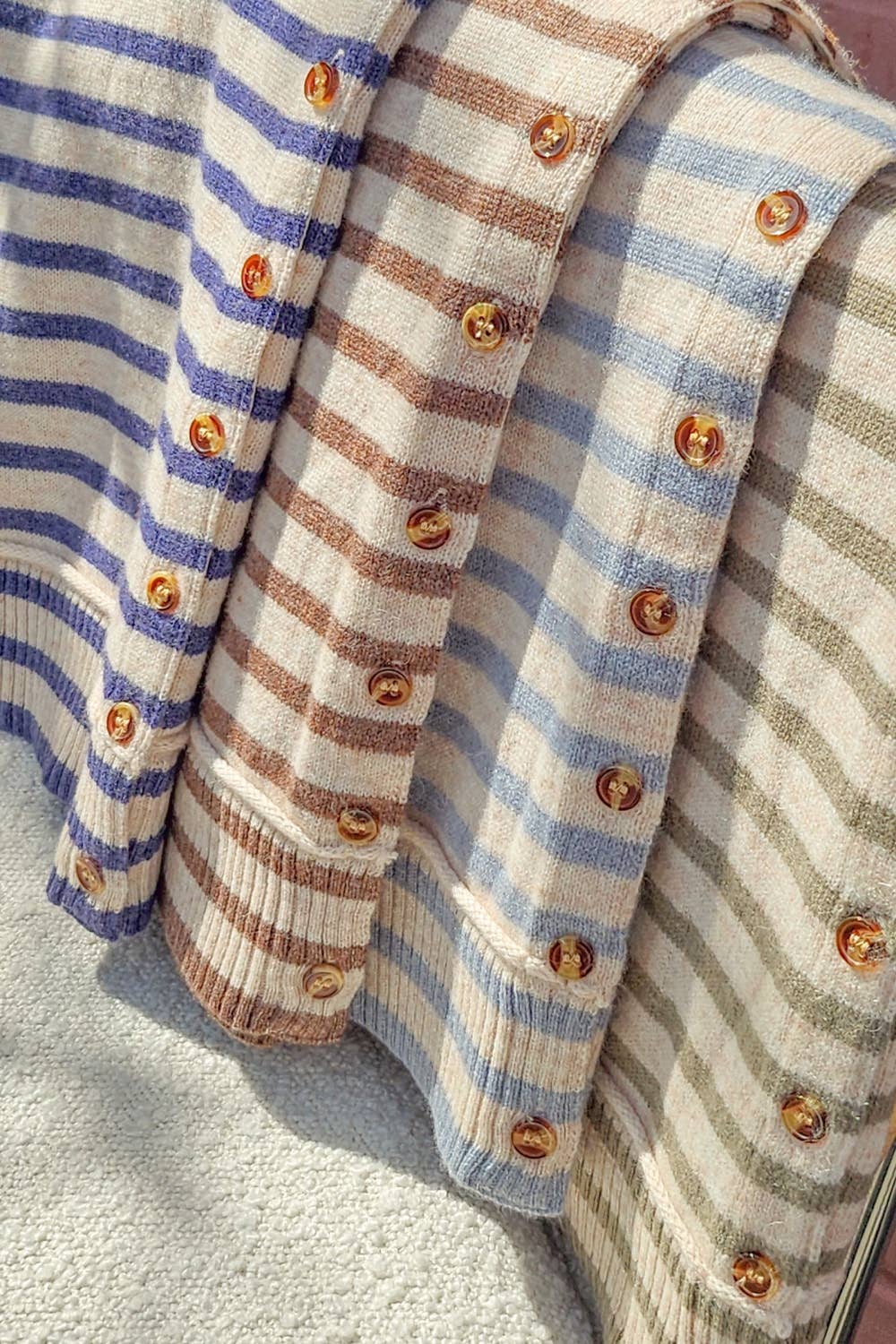 Striped Pattern Cardigan