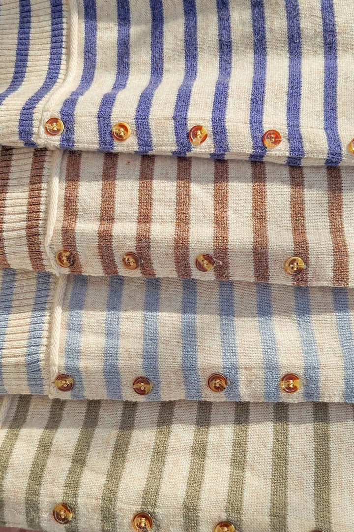 Striped Pattern Cardigan