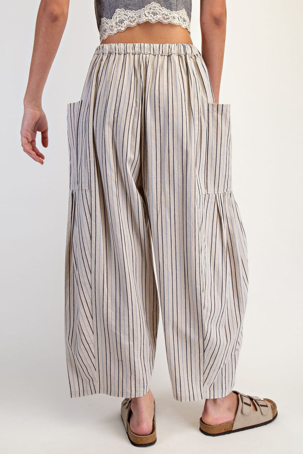 Wide Strip Leg Pants