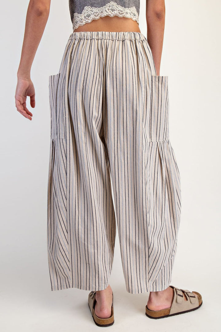 Wide Strip Leg Pants
