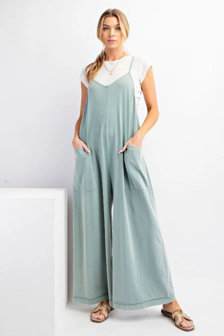 Wide Leg Mineral Wash Jumper