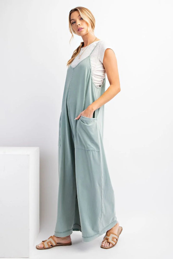 Wide Leg Mineral Wash Jumper