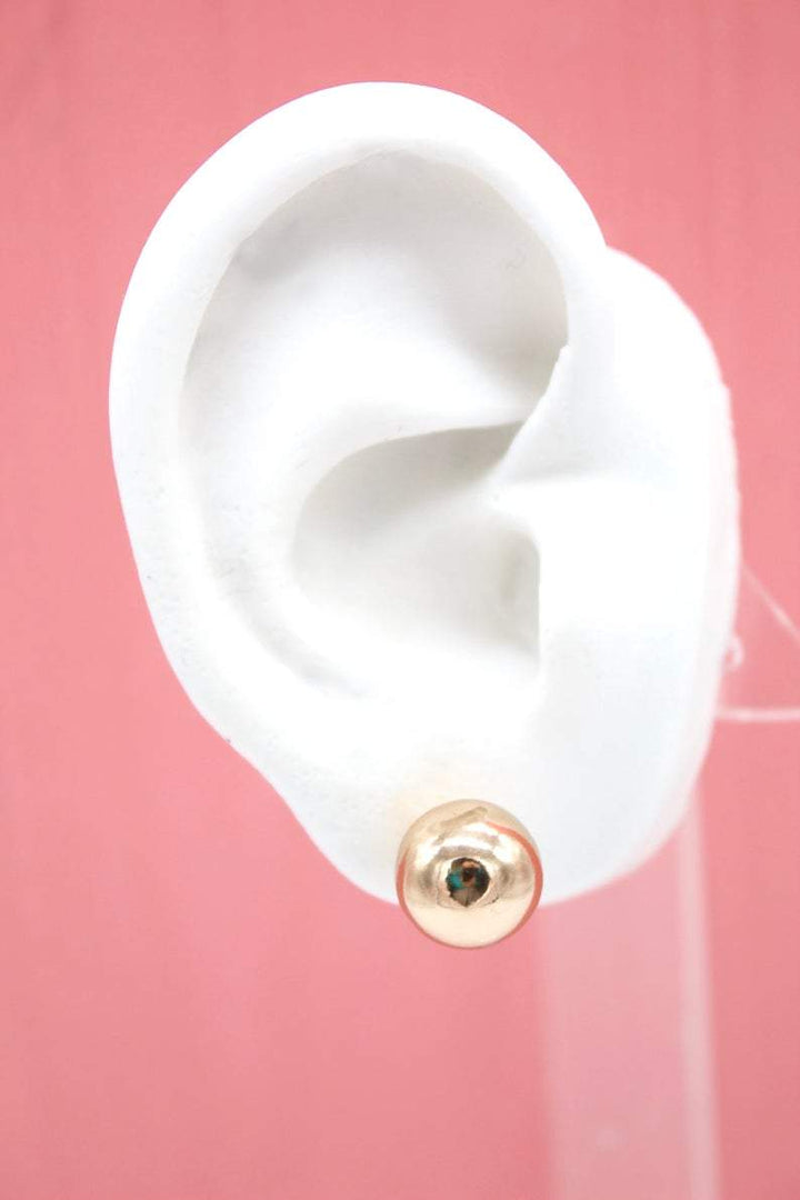 18K Gold Filled Ball Stud Earrings