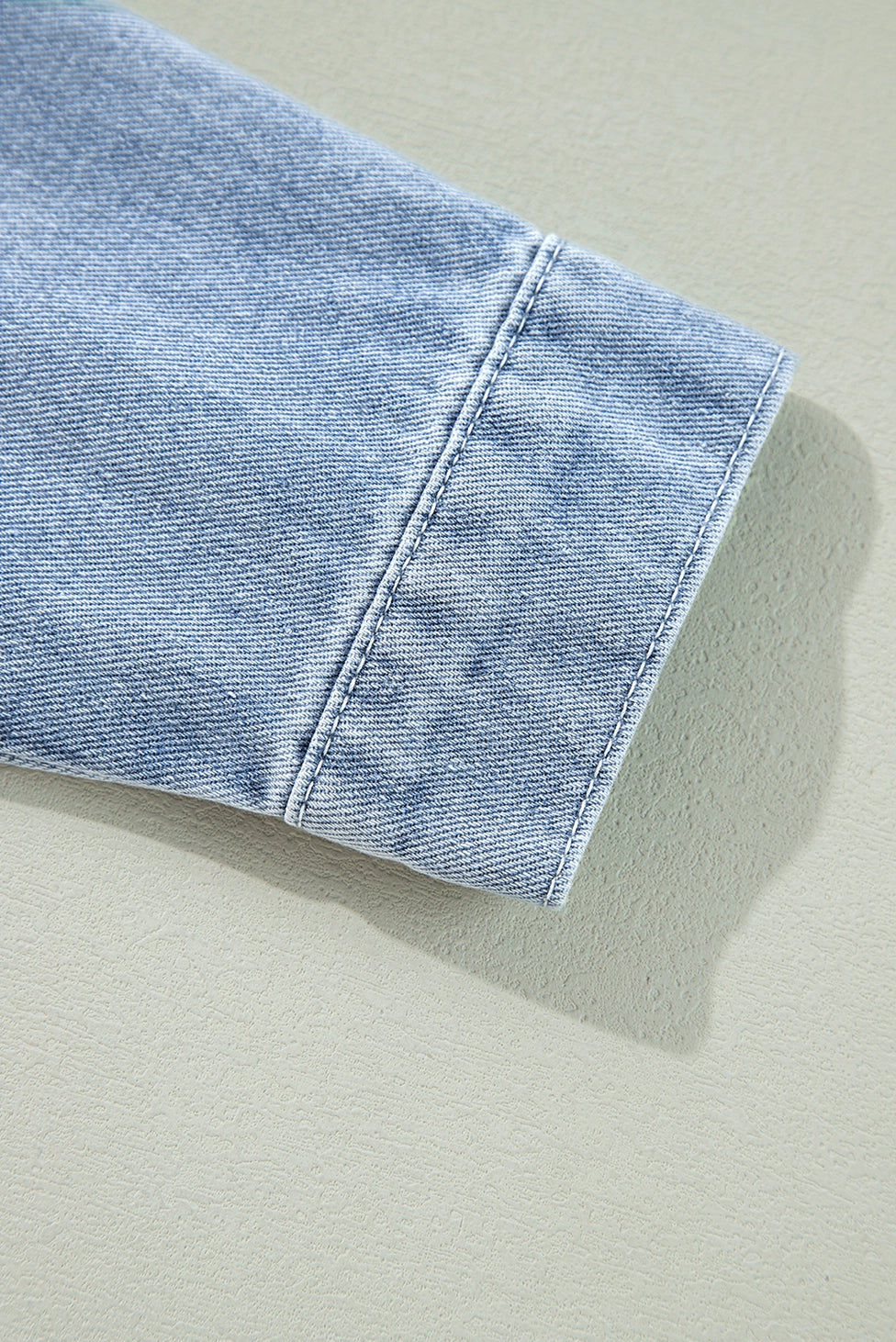 Ruffle Raw Denim Jacket