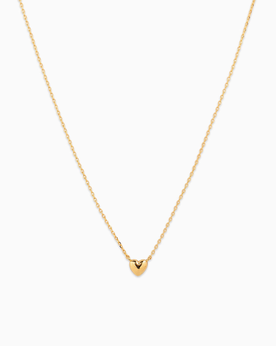 Tiny Puffy Heart Pendant Necklace