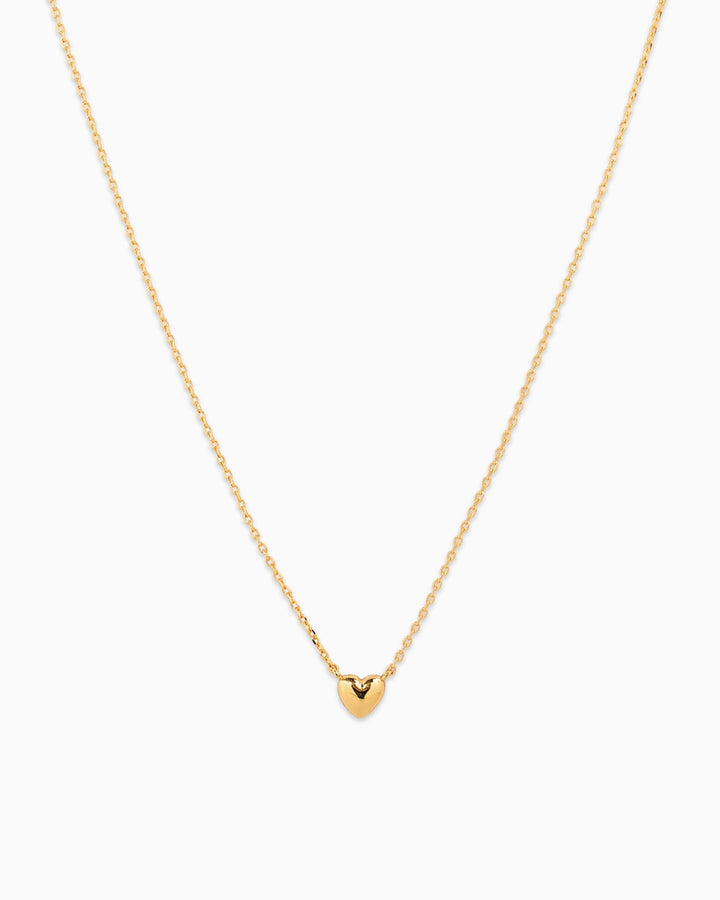 Tiny Puffy Heart Pendant Necklace